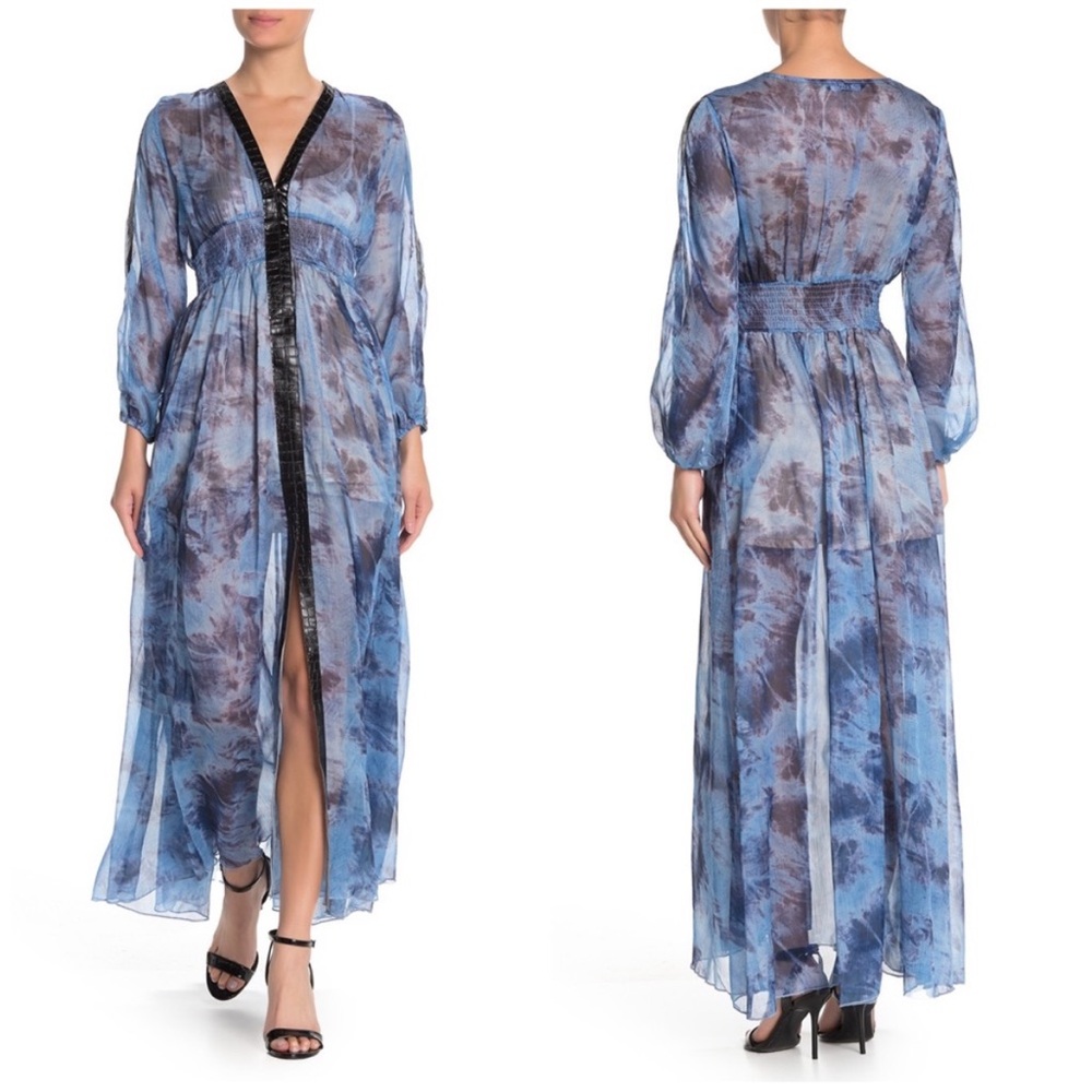 TOV Maxi Dress EU 38 US 6 Blue Elegant Formal Wedding Guest Event Party